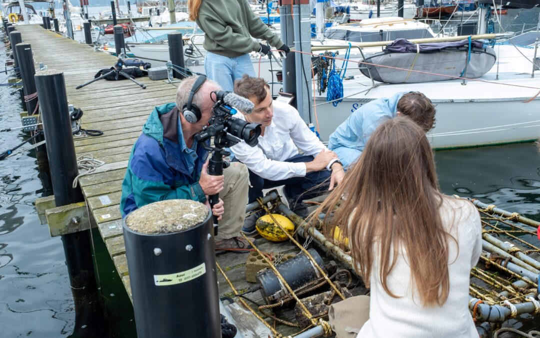 Euronews Filmteam zu Besuch beim ULTFARMS Projekt in Friedrichsort