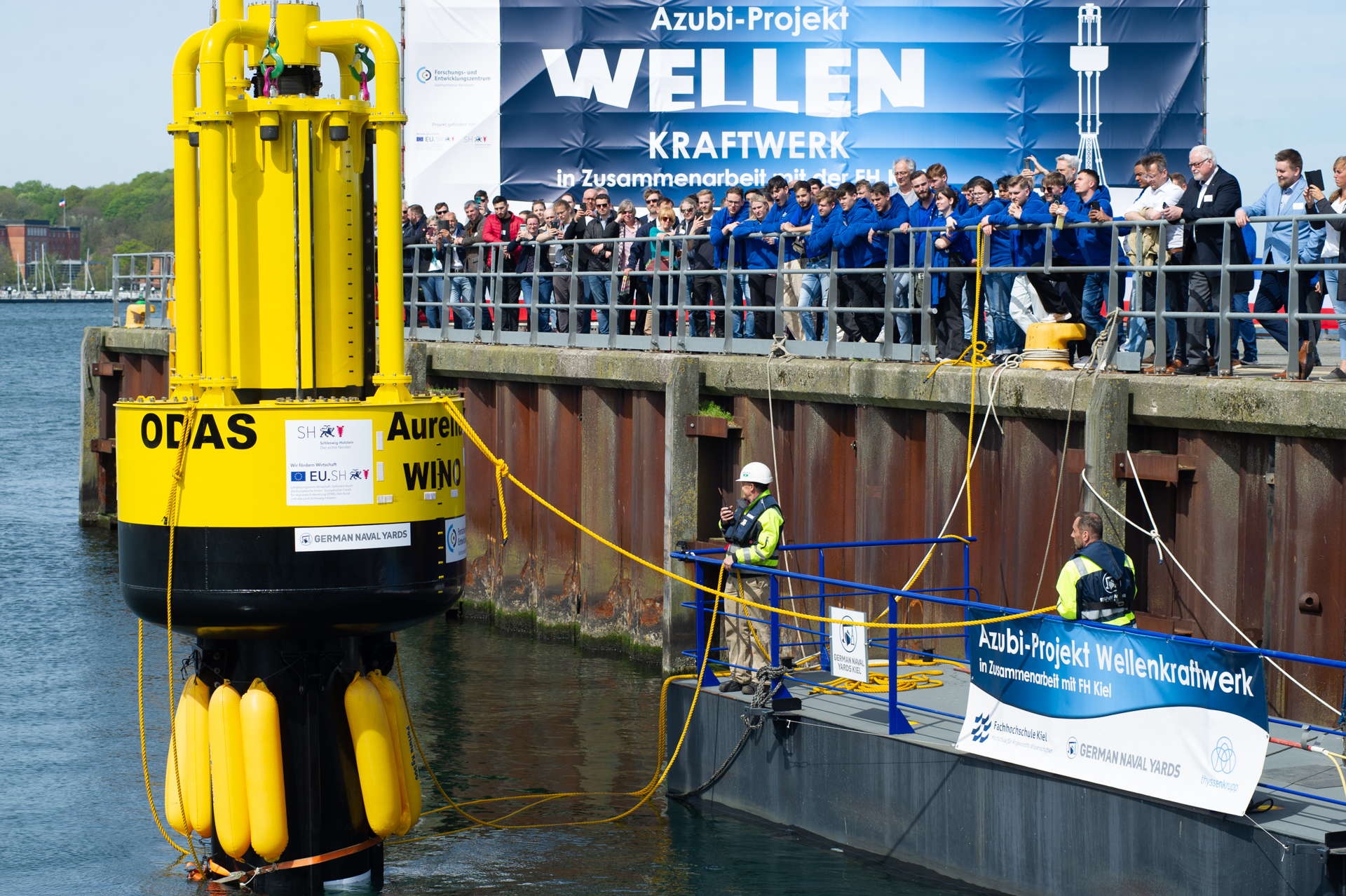 Aurelia WINO – Installation und Testbetrieb eines Wellenkraftwerks auf hoher See